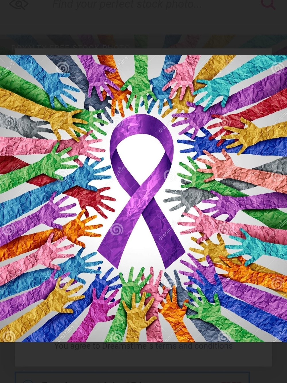 Purple Awareness Ribbon Women's Tee